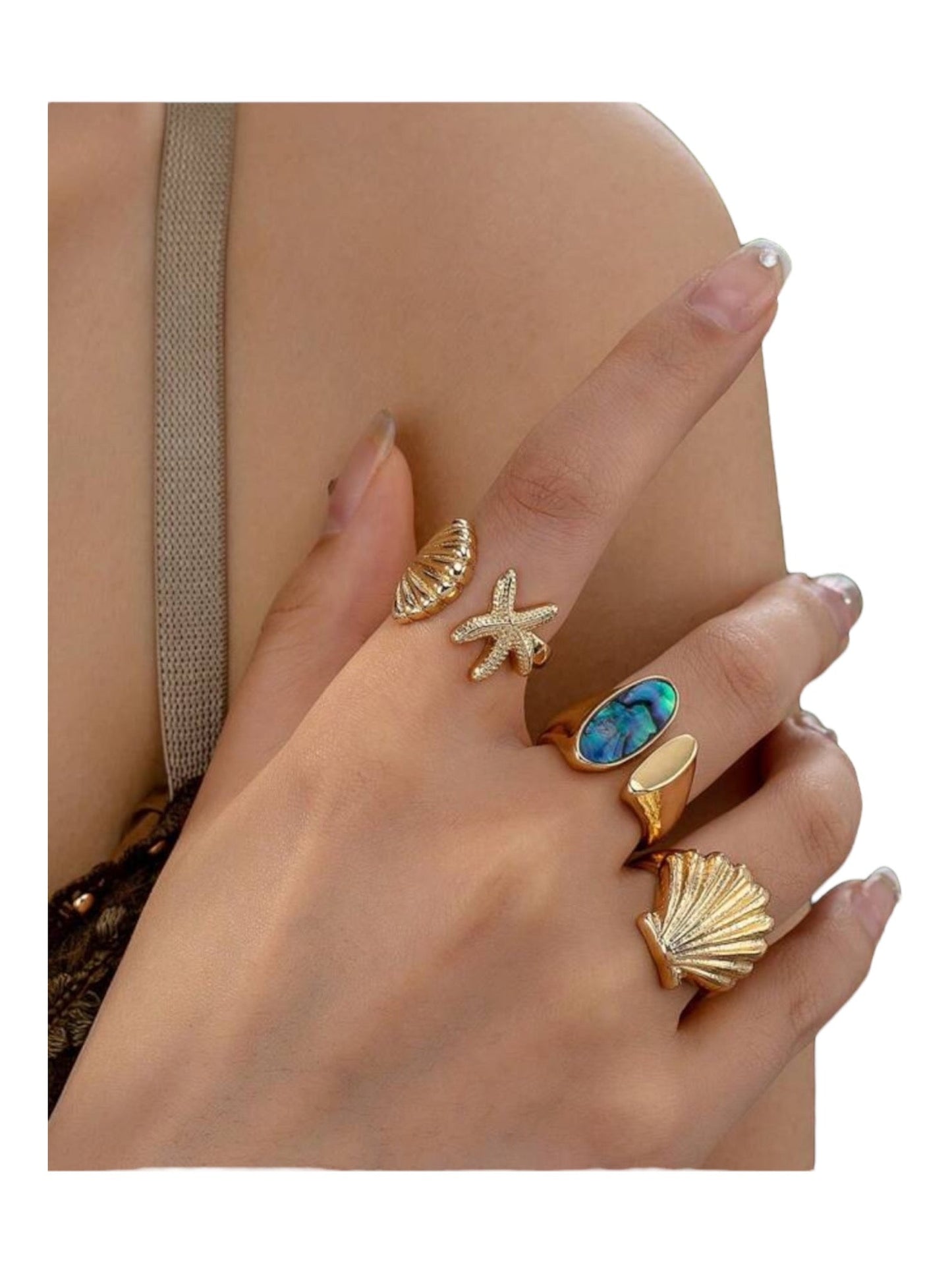 Ocean Treasure - Set of 3 Rings