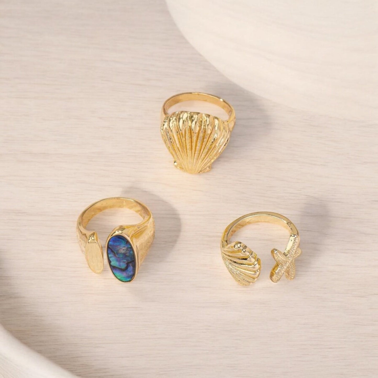 Ocean Treasure - Set of 3 Rings