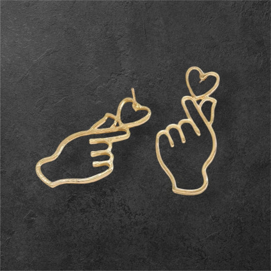 Cute Heart Gesture Earrings