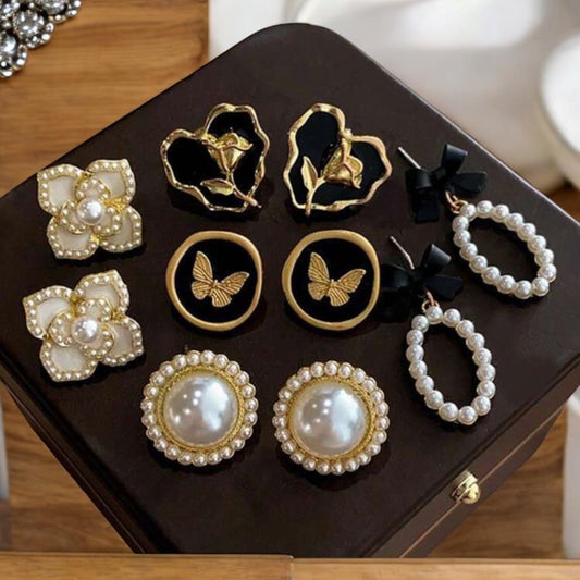 Night & Light Set of Ear Studs